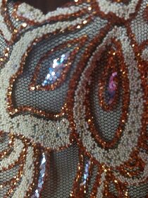 Spoločenské šaty zlaté - 13