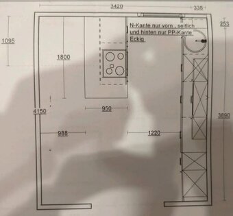 Krémová lesklá linka Nobilia se spotřebiči,5855 - 13