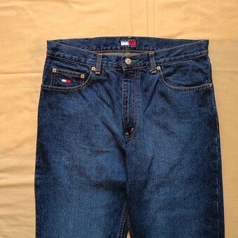 Tommy Hilfiger modré džínsy rovné straight jeans rifle 34 - 13
