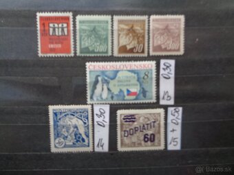 Poštové známky - ČESKOSLOVENSKO - 14 FOTO - 13