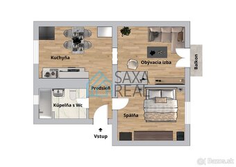Príjemný zariadený 2 izb. tehlový byt Rastislavova, KE-JUH - 13