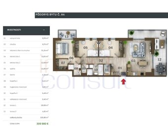 2333 NA PREDAJ EXKLUZÍVNE ŠTVORIZBOVÉ BYTY - 13