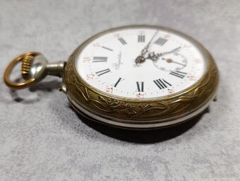 Velké dvouplášťové kapesní hodinky Régulatéur , 67mm - 13