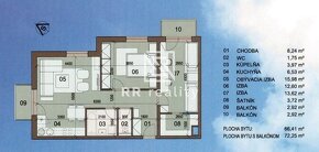 NOVOSTAVBA 3izbový byt Na Grunte,2x balkón+parking - 13