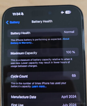 Predam Iphone 15 PRO MAX 256 GB modrý titán, záruka - 13