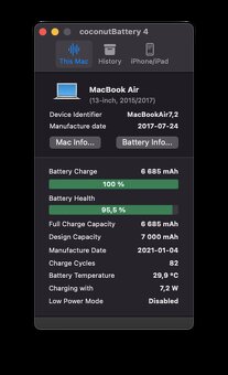 MacBook Air (13-inch, 2017) /Intel Core i5/8GB RAM/128GB SSD - 13