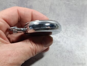 Vojenské krásné dělostřelecké švýcarské stopky Lemania. - 13