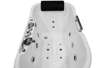 M-SPA - 1683 Pravá kúpeľňová vaňa s hydromasážou 140 x 87 x - 13