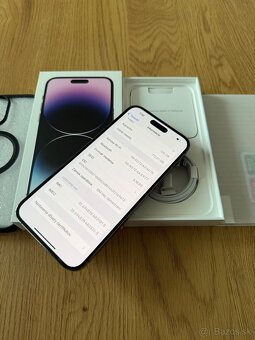 iPhone 14 Pro Max 128 gb Deep Purple v záruke +prislušenstvo - 13