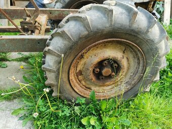 Malotraktor domácej výroby, rám, šasi, nápravy - 13