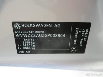 VW GOLF 1,4TGI 81kW CNG Bluemotion Euro6 2015 - 13