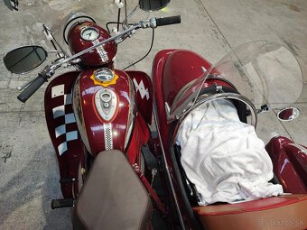 Jawa 350 sajdka sidecar postranny vozik + zadný vozik - 13