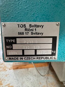 Čtyřstranná frézka TOS Svitavy P23 profil - 13