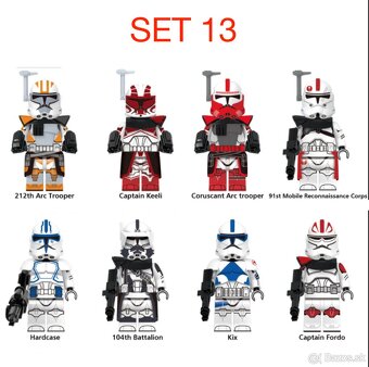 Rôzne figúrky Star Wars 4 (8ks) - typ lego - nové - 13