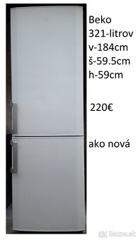 predám chladničku nerez aj bielu - 13