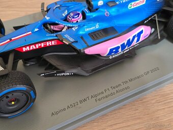 Fernando Alonso (Alpine A522 BWT) 1:18 VC Monaco 2022 7th. - 13