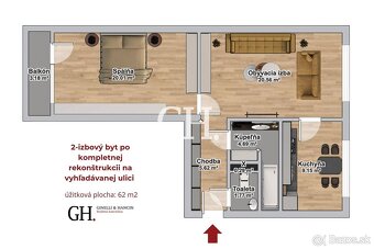 2-izbový byt po kompletnej rekonštrukcii na vyhľadávanej uli - 13
