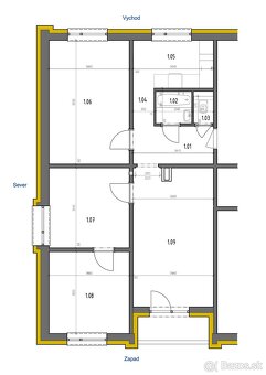 4 izb byt | Zapad | kompletna rekonstrukcia | 82 m2 - 13