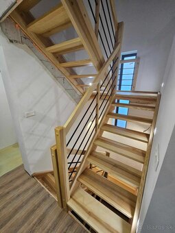 Drevené schody - výroba a montáž - 13