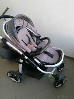 Kočík Kunert Libero (3 v1) šedo-sivý + isofix do auta - 13