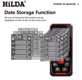 Super Smart BlueTooth jedno/dvoj Laserové Merače Vodováhy... - 13