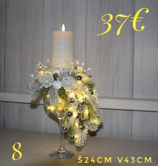 Vianočné vence a dekorácie - 13