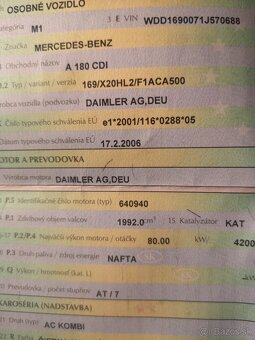 Mercedes-Benz A trieda 180 CDI W169 AT - 13