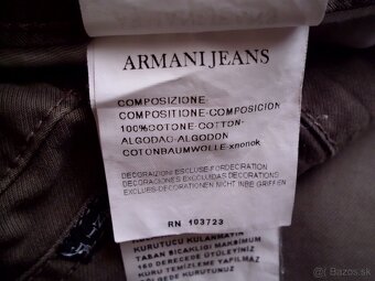 Armani Jeans pánske nohavice tenšie   L-XL  38/34 - 13