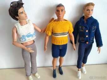 Veľryba slimák delfín tričko pre bábiku Ken barbie bermudy - 13