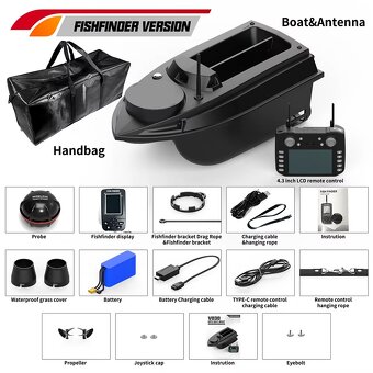 Zavazacia lodka s GPS + Sonar - 13