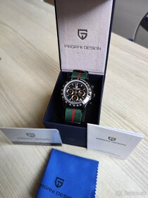 Luxusné hodinky - Pagani Design Black Silver 2 typy náramkov - 13