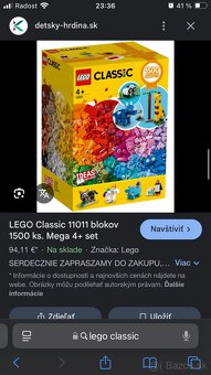 predam lego kocky 500,1000ks balenia - 13