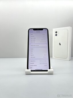 iPhone 11 WHITE TOP STAV AKO NOVÝ NOVÁ BATÉRIA 100% - 13