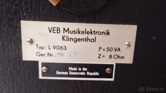 Predám reproduktory z reprobedne Vermona L 9063 - 13