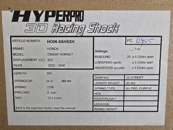 Predám sadu HYPERPRO StreetBox na HONDA CB600F 05-06 - 13