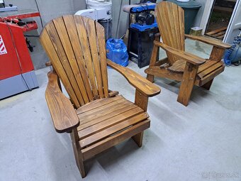 Záhradné sedenie, Lavicka,Adirondack,drevené kreslo z masívu - 13