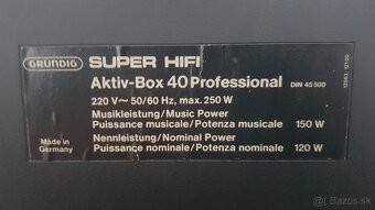 GRUNDIG SUPER HI-FI  AKTIV BOX 40 - 13