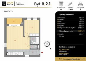 2 izbový byt na predaj, novostavba, projekt Soľný potok - 13