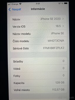 Apple iPhone SE 2020 128GB čierny / batt. 85% - 13