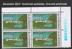 Poštové známky, filatelia: Slovensko, štvorbloky - 13