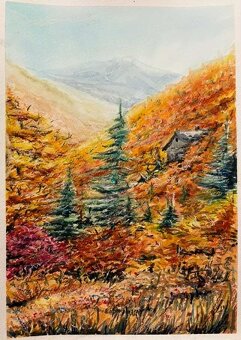 NOVÉ nádherné AKVARELOVÉ maľby - 13