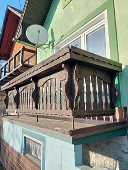 Drevené balkónové zábradlie - 13