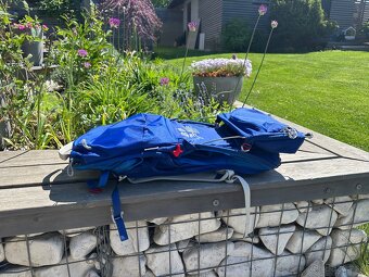 Turisticky nosic Osprey Poco LT – top stav + rain cover - 13