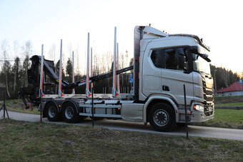 Scania R650 6x4 Lesovoz HR Palfinger Epsilon M12Z91 s kabíno - 13