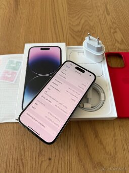 iPhone 14 Pro 128 gb Deep Purple v záruke + príslušenstvo - 13