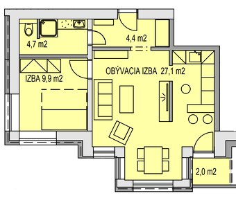 REZERVOVANÉ 2-izbový byt v centre mesta – novostavba - 13