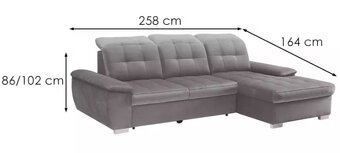 Sedačka rozkladacia nová - 13