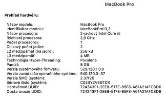 MacBook pro 2016 Touchbar s Touch ID - 13