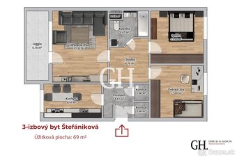 ŠTEFÁNIKOVÁ - 3 izbový byt - Čiastočná rekonštrukcia - Vynik - 13