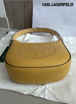 Karl Lagerfeld kabelka horčicová originál - 13
